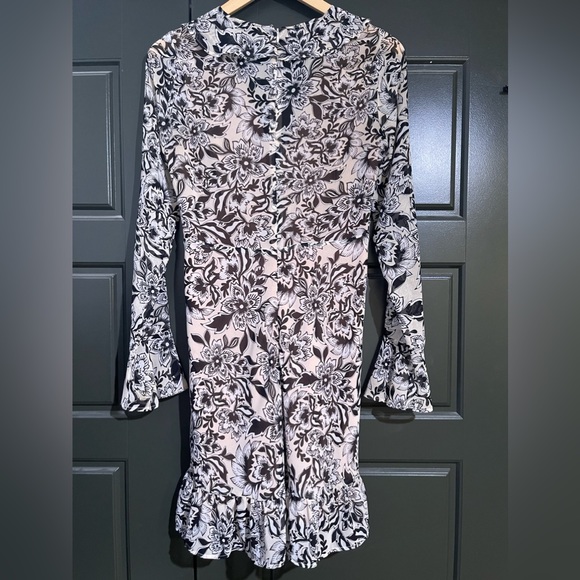 For Love and Lemons Gracie Mini Dress Cream Floral - Picture 5 of 10